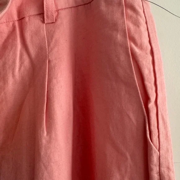 Charlie Holiday Pink Linen Wide-Leg Pants - Picture 5 of 6